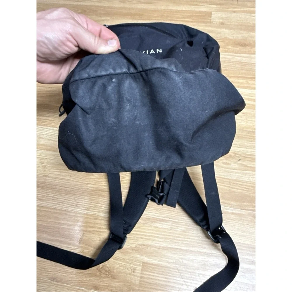 Mystery Ranch Prizefighter Laptop Bag Black Backpack Padded Rivian Logo Travel